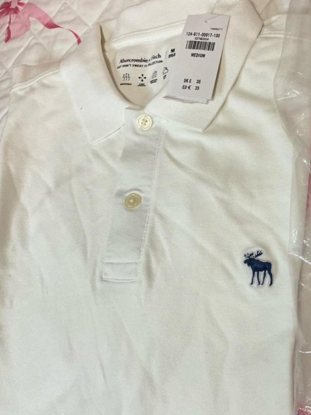 NEW WITH TAGS Men's Abercrombie & Fitch Don't Sweat It Polo Size Medium